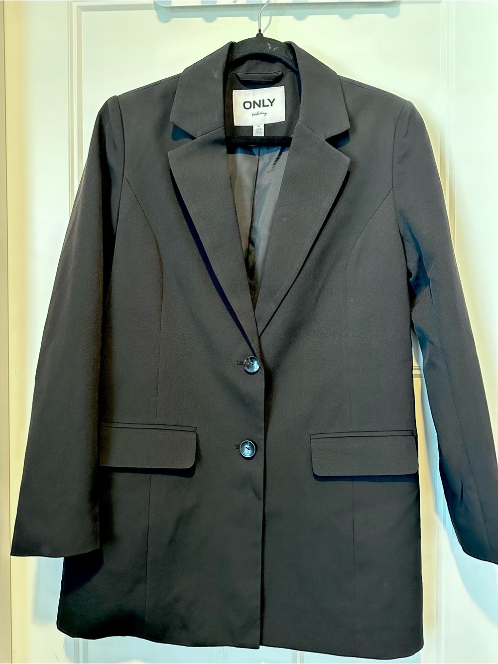 ONLY Women's Black Single-Breasted Blazer